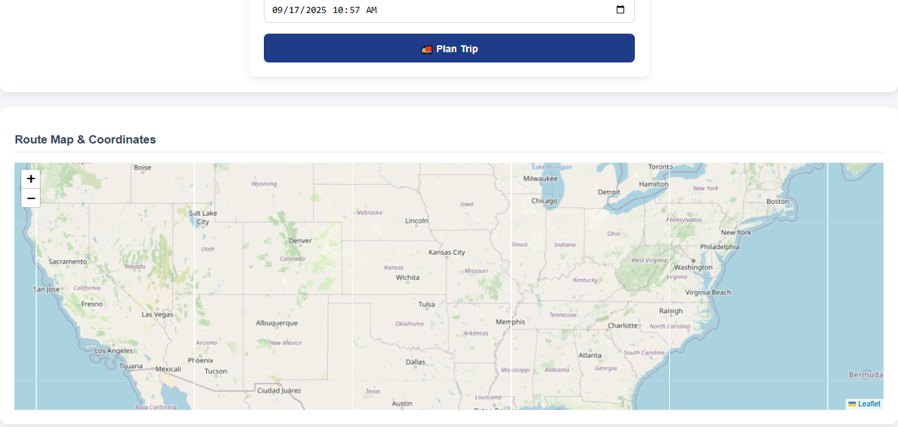 Truck HOS Planner — ELD & Route Compliance